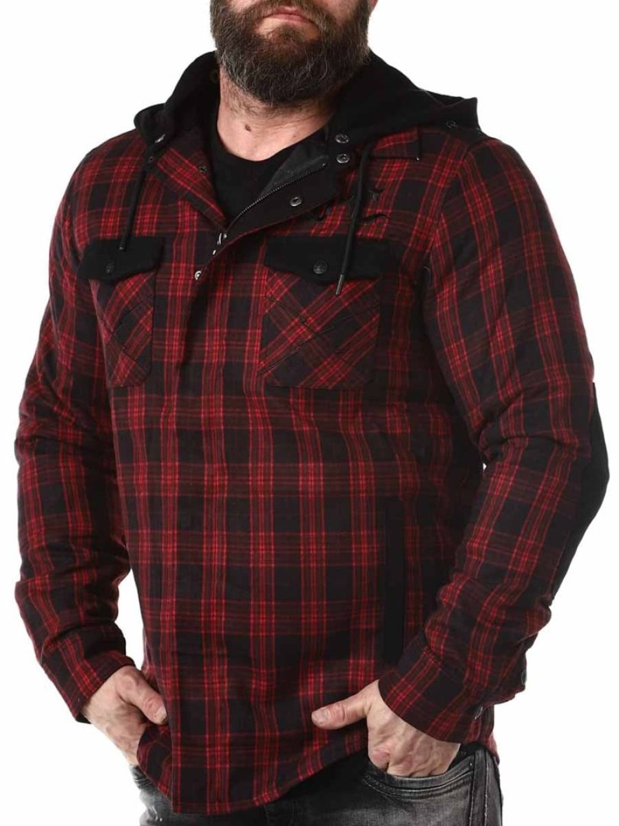 Wholesale Hyraw Hyraw Lumberjack Takki - Musta/Punainen