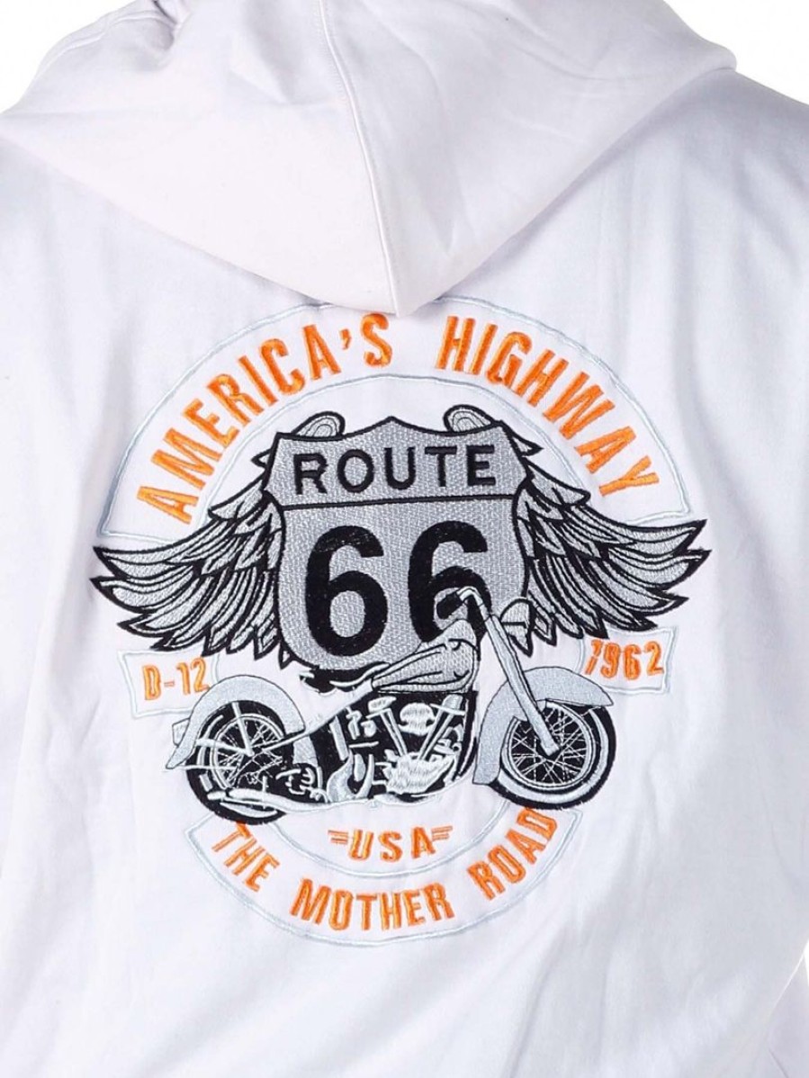 Best RockDenim Route 66 Huppari - Valkoinen