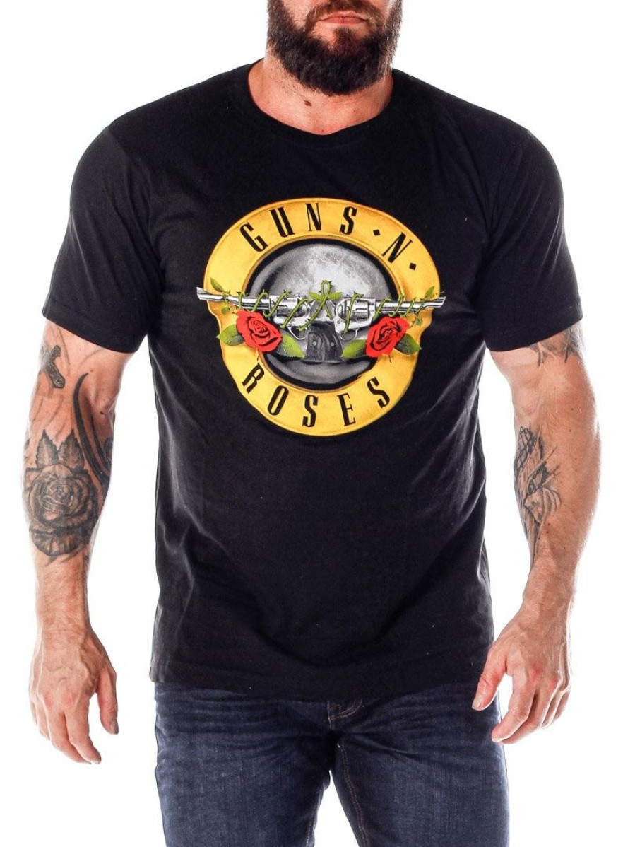 Best Urban Classics Guns N´ Roses T-Paita - Musta