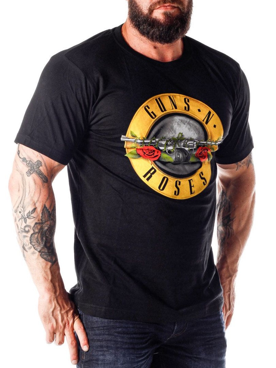 Best Urban Classics Guns N´ Roses T-Paita - Musta