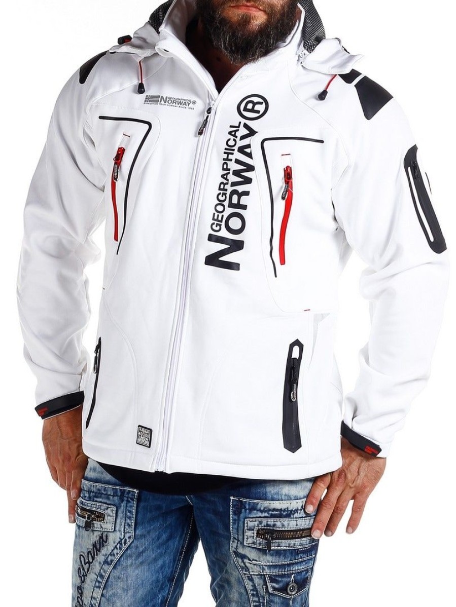 New Geographical Norway Glazer Softshelltakki - Valkoinen