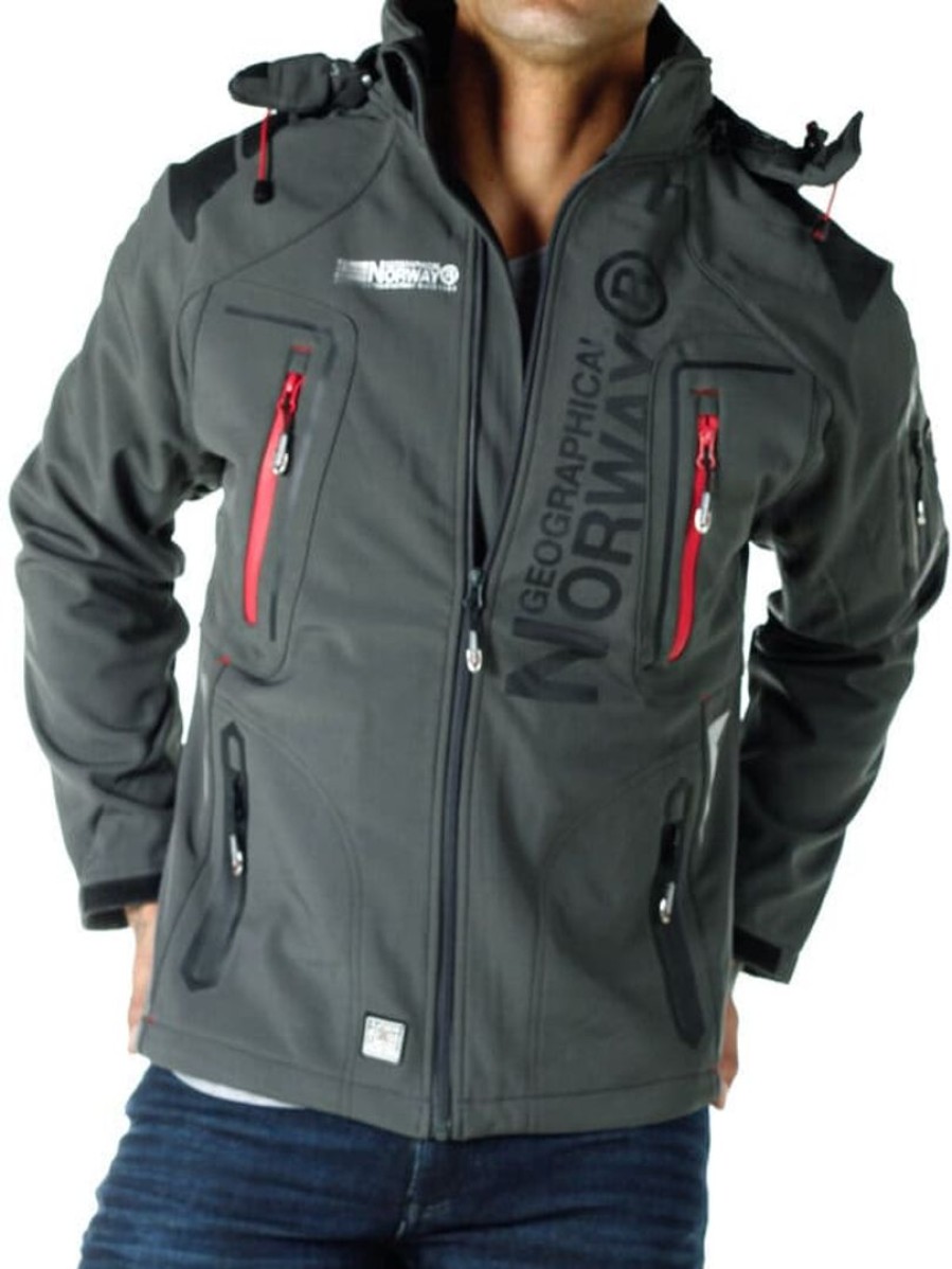 Hot Geographical Norway Glazer Softshelltakki - Tummanharmaa