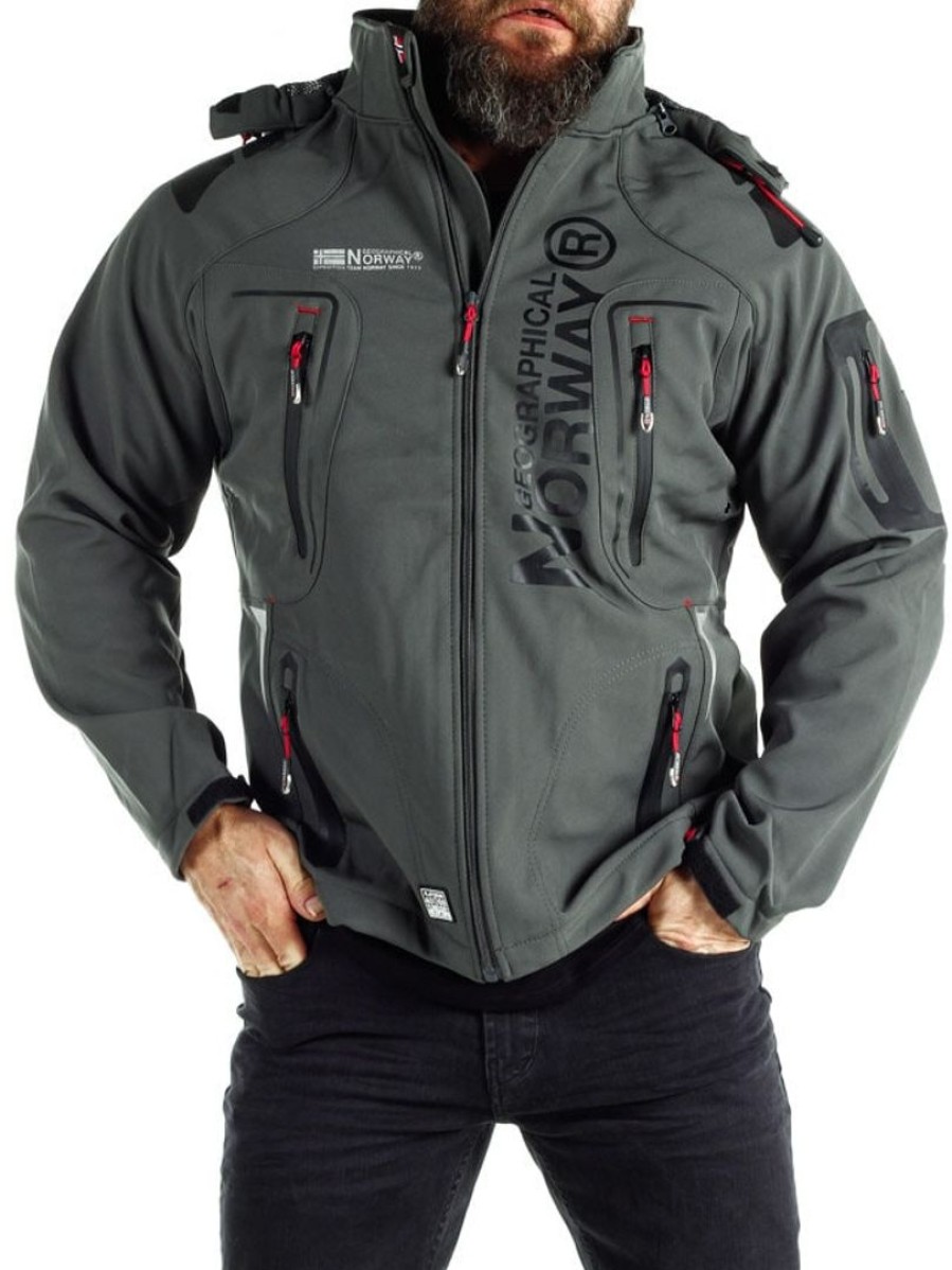 Hot Geographical Norway Glazer Softshelltakki - Tummanharmaa