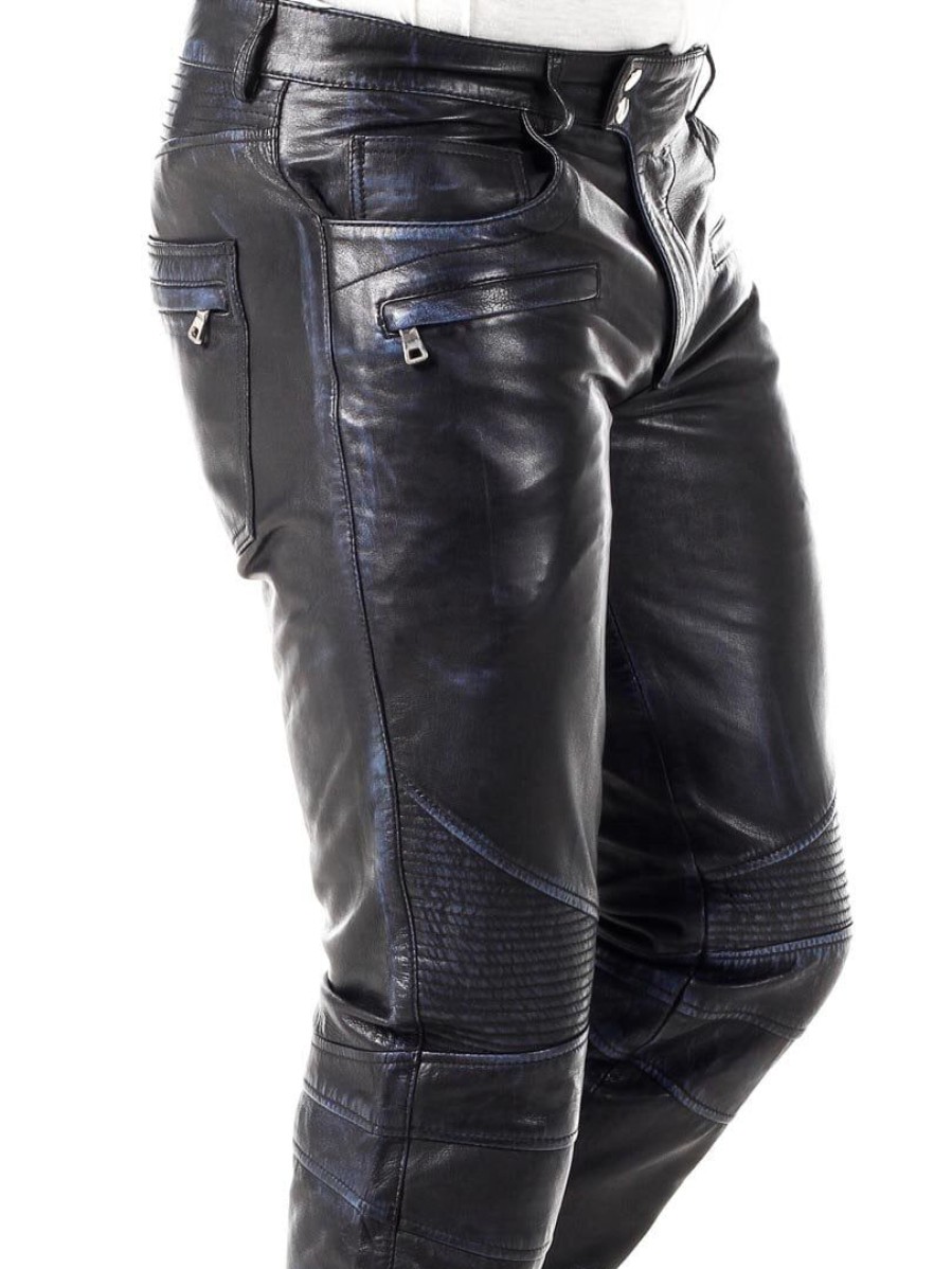 Hot RockDenim Rd Lavello Nahkahousut - Dirty Blue