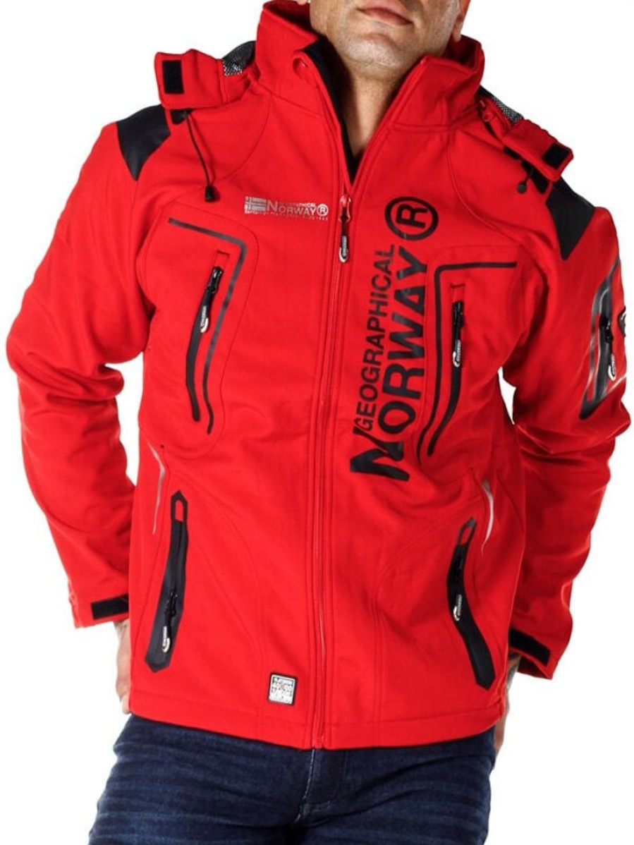 New Geographical Norway Glazer Softshelltakki - Punainen