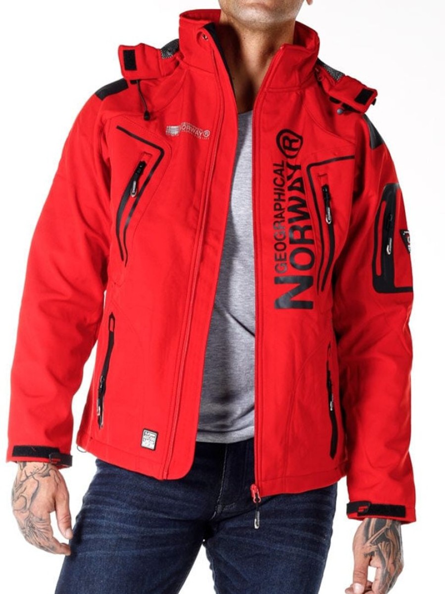 New Geographical Norway Glazer Softshelltakki - Punainen