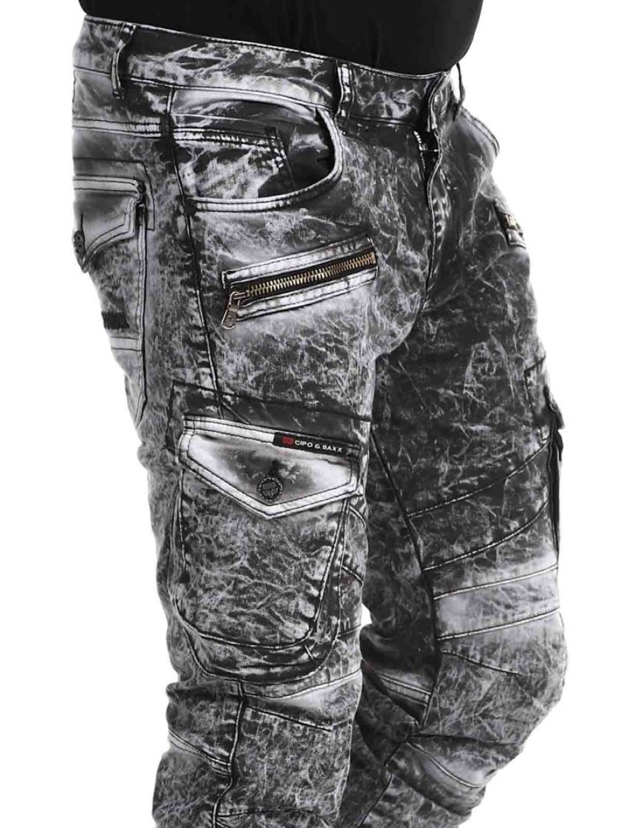 Hot Cipo & Baxx Blizzard Command Cargo Farkut - Washed Black