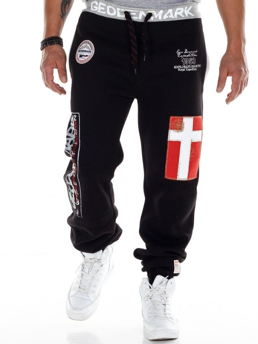 Hot Geographical Norway Geo Denmark Collegehousut - Musta