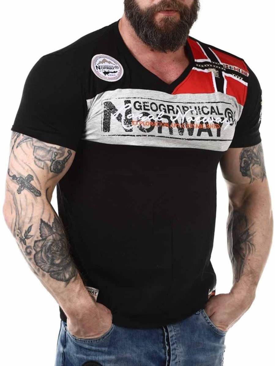 Hot Geographical Norway Jidney Geo Norway T-Paita - Musta