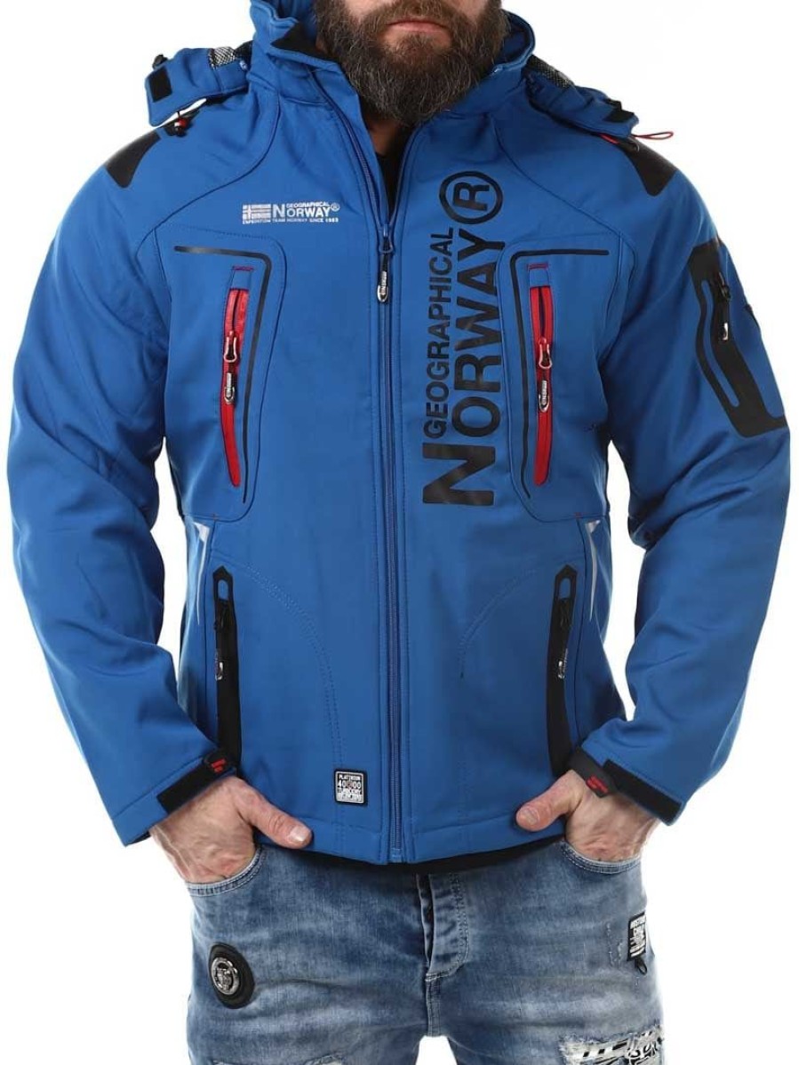 Hot Geographical Norway Glazer Softshelltakki - Sininen