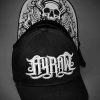 Online Hyraw Hyraw Graphic Skull Trucker Lippis - Musta/Valkoinen