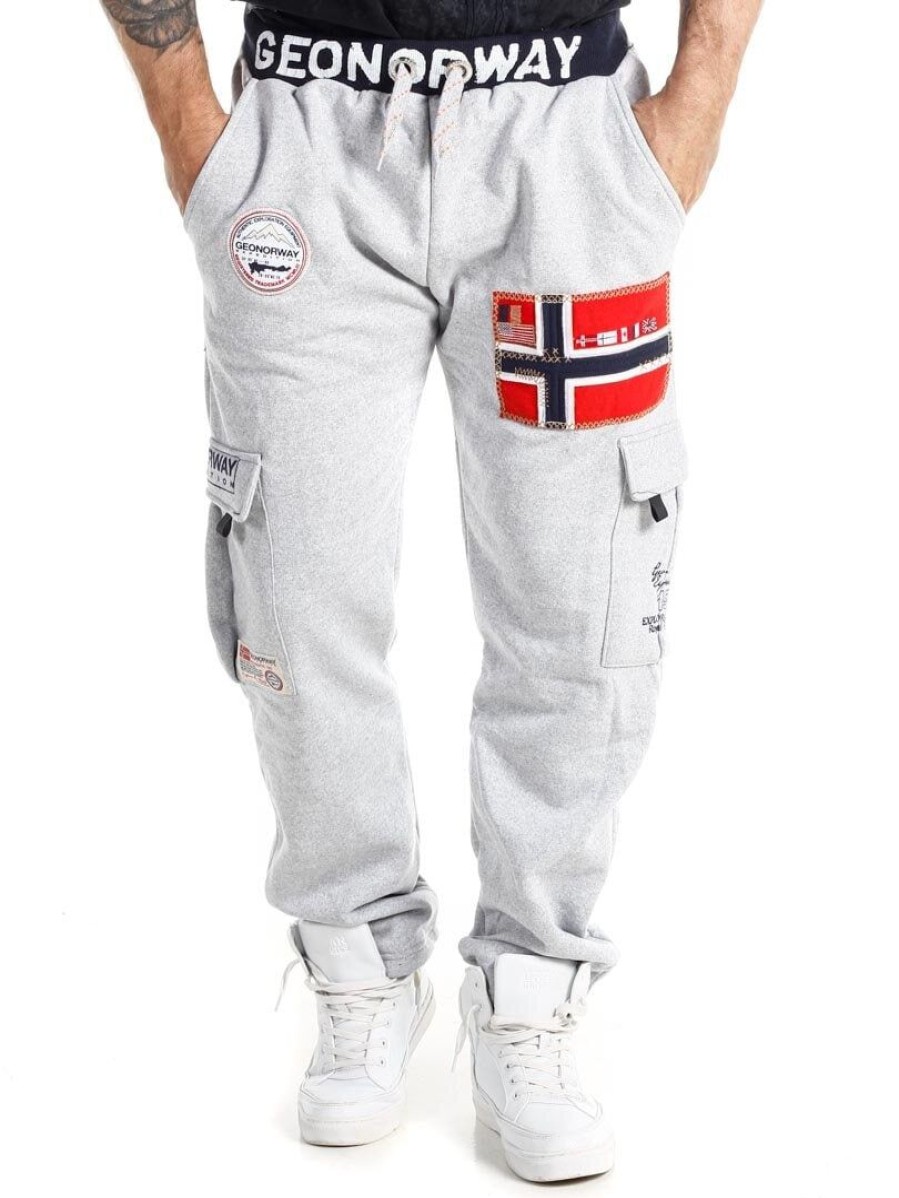 Hot Geographical Norway Geo Norway Cargo Collegehousut - Vaaleanharmaa