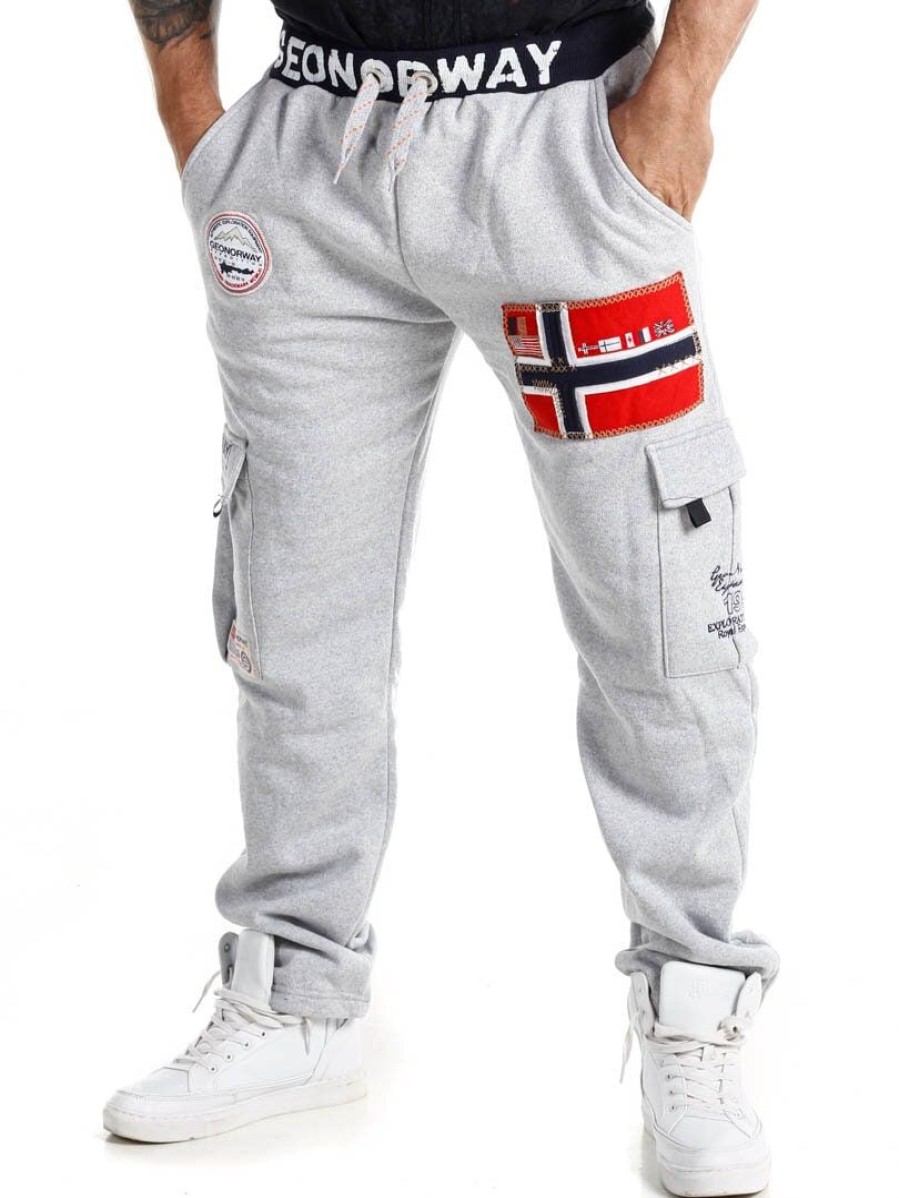 Hot Geographical Norway Geo Norway Cargo Collegehousut - Vaaleanharmaa