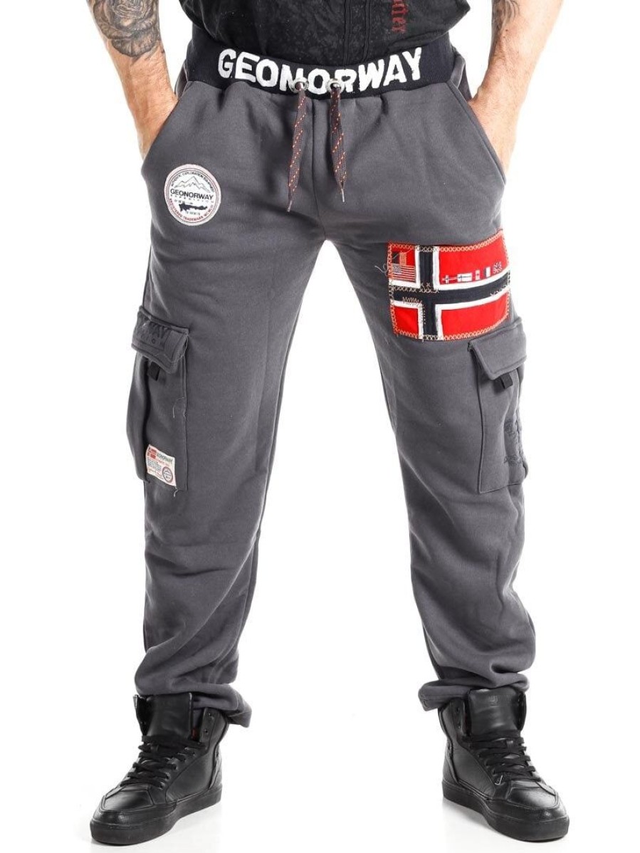 Clearance Geographical Norway Geo Norway Cargo Collegehousut - Tummanharmaa