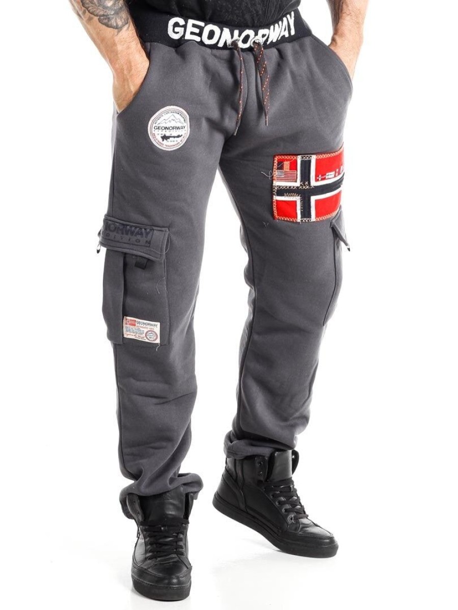 Clearance Geographical Norway Geo Norway Cargo Collegehousut - Tummanharmaa