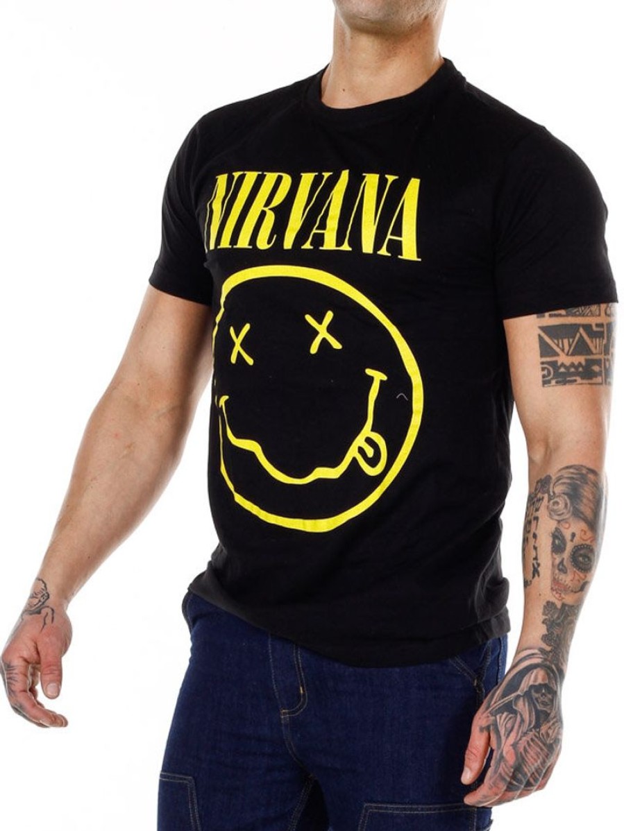 Clearance Urban Classics Nirvana Lithium T-Paita - Musta