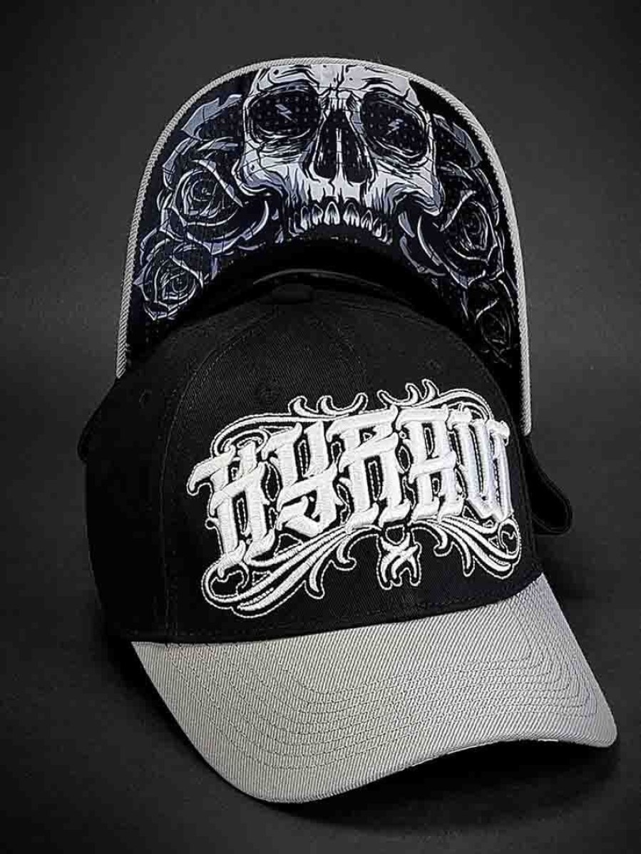 Hot Hyraw Hyraw Trucker Lippis - Musta/Harmaa