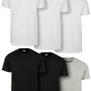 Wholesale Urban Classics Basic Urban Classics T-Paita 6-Pack - Musta/Valkoinen/Harmaa