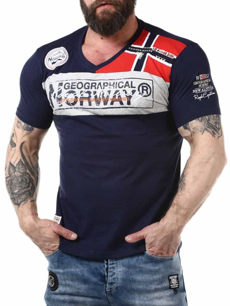 Hot Geographical Norway Jidney Geo Norway T-Paita - Tummansininen