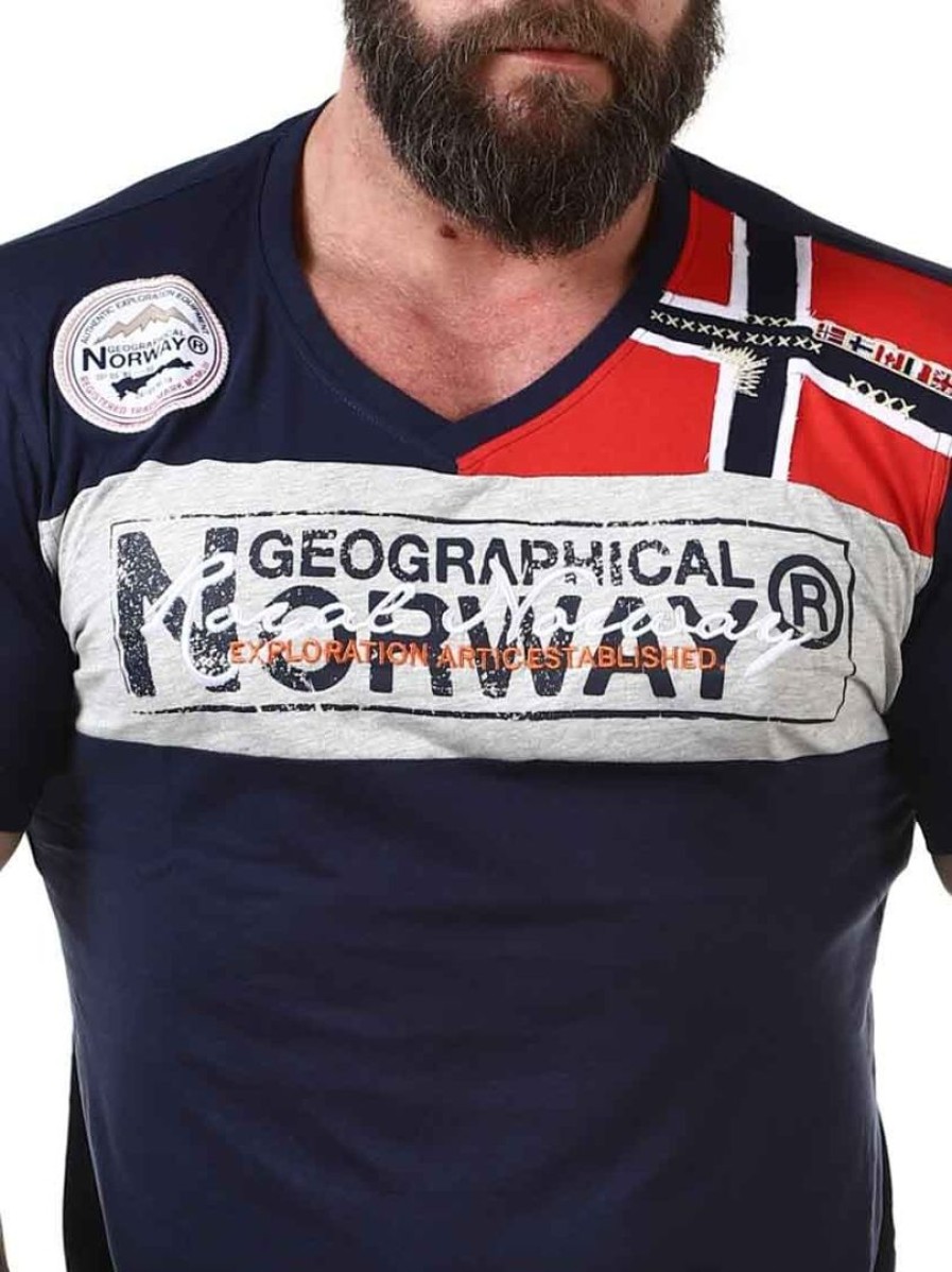 Hot Geographical Norway Jidney Geo Norway T-Paita - Tummansininen