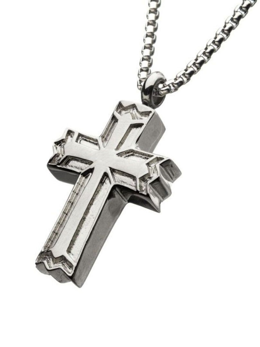 Wholesale Inox Gothic Cross Inox Kaulakoru - Hopea