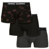 Hot Urban Classics 3-Pack Urban Classics Bokserishortsit - Musta/Harmaa/Punainen