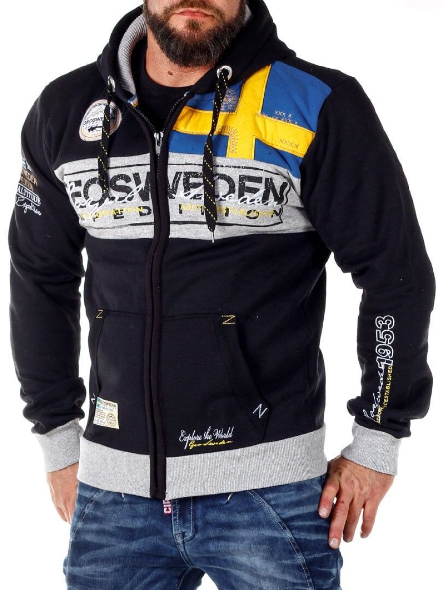 Hot Geographical Norway Geo Sweden Huppari - Musta