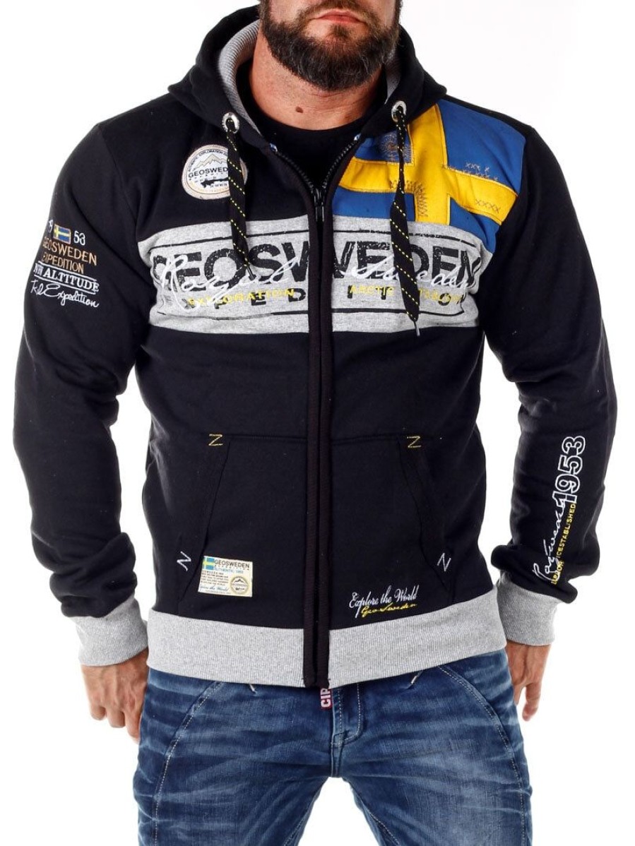 Hot Geographical Norway Geo Sweden Huppari - Musta