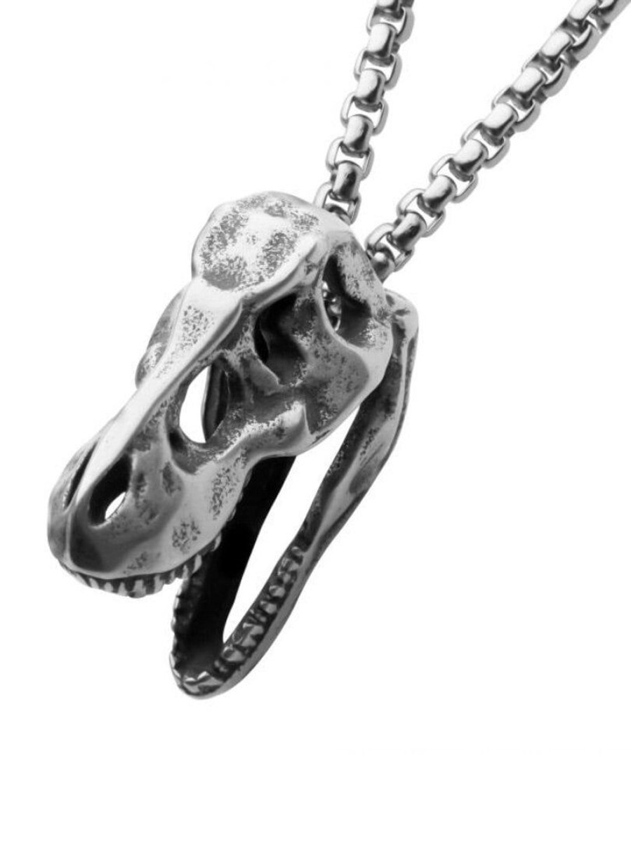 Clearance Inox T-Rex Skull Inox Kaulakoru - Hopea