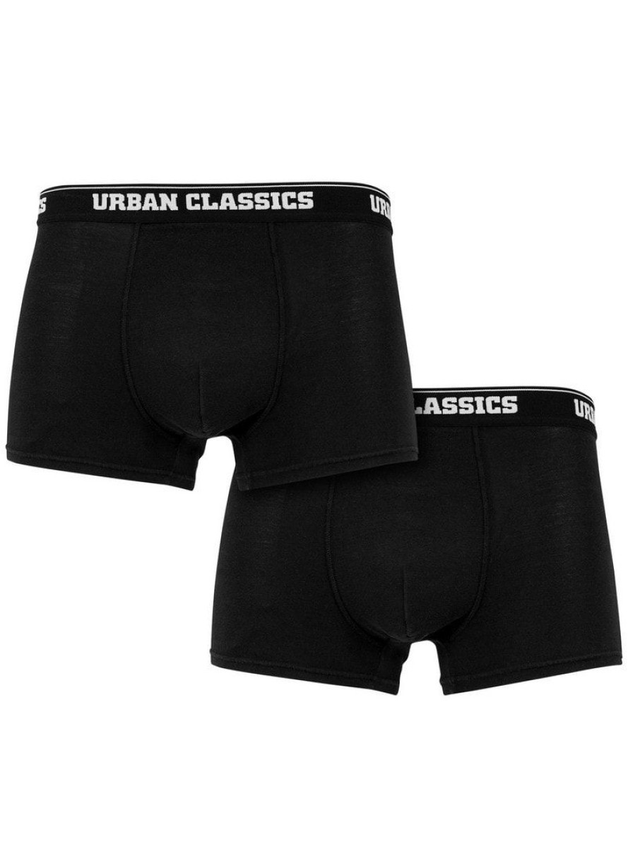 Clearance Urban Classics 2-Pack Modal Urban Classics Bokserit - Musta