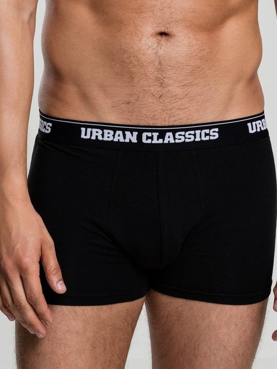 Clearance Urban Classics 2-Pack Modal Urban Classics Bokserit - Musta