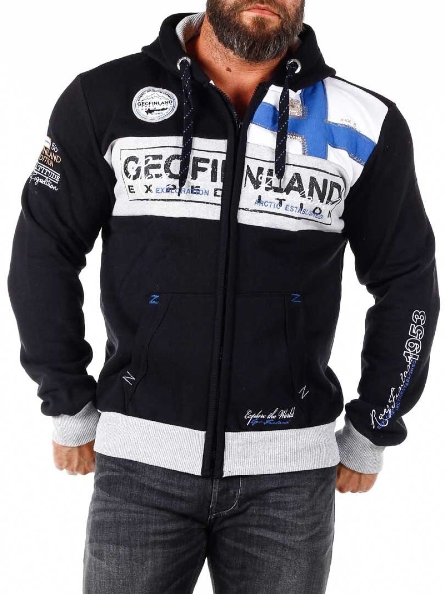 Hot Geographical Norway Geo Finland Huppari - Musta