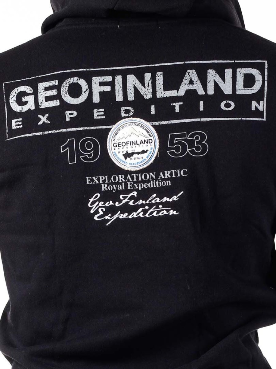 Hot Geographical Norway Geo Finland Huppari - Musta