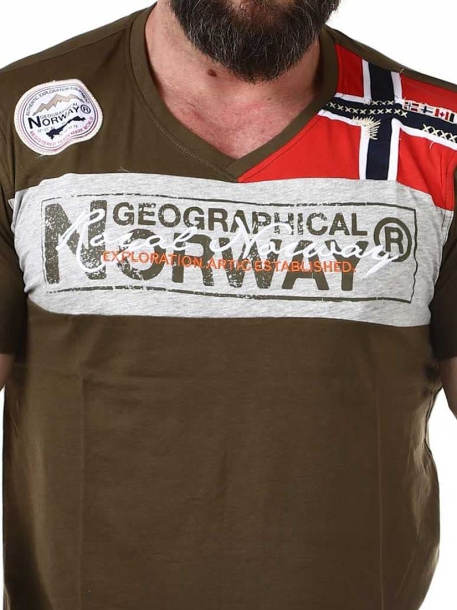 Best Geographical Norway Jidney Geo Norway T-Paita - Khaki