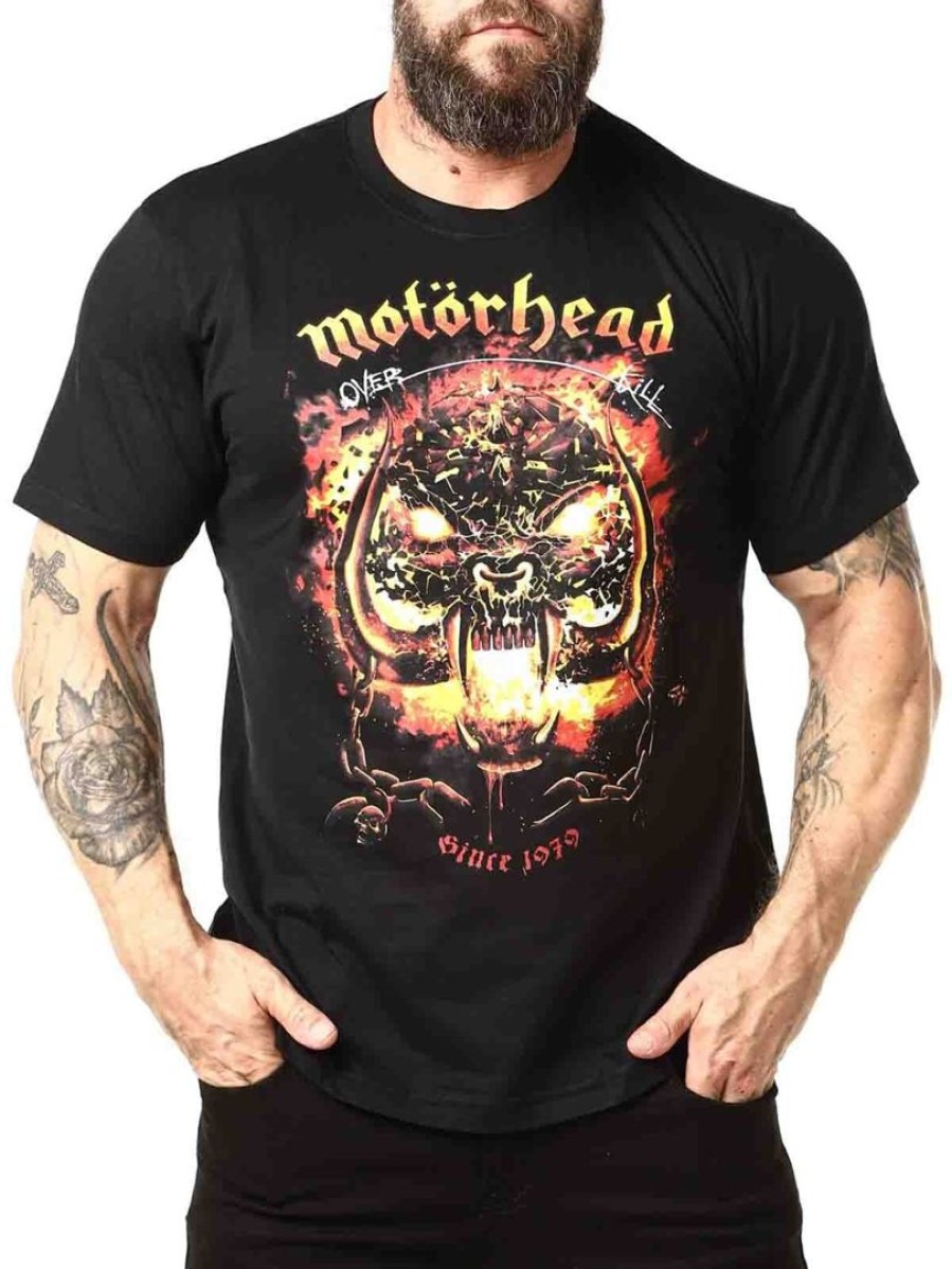 Wholesale Brandit Motorhead Overkill Brandit T-Paita - Musta