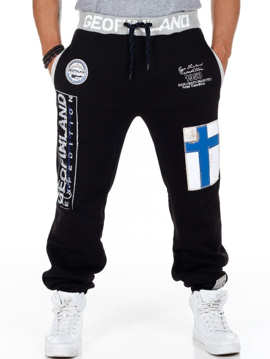 Hot Geographical Norway Geo Finland Collegehousut - Musta