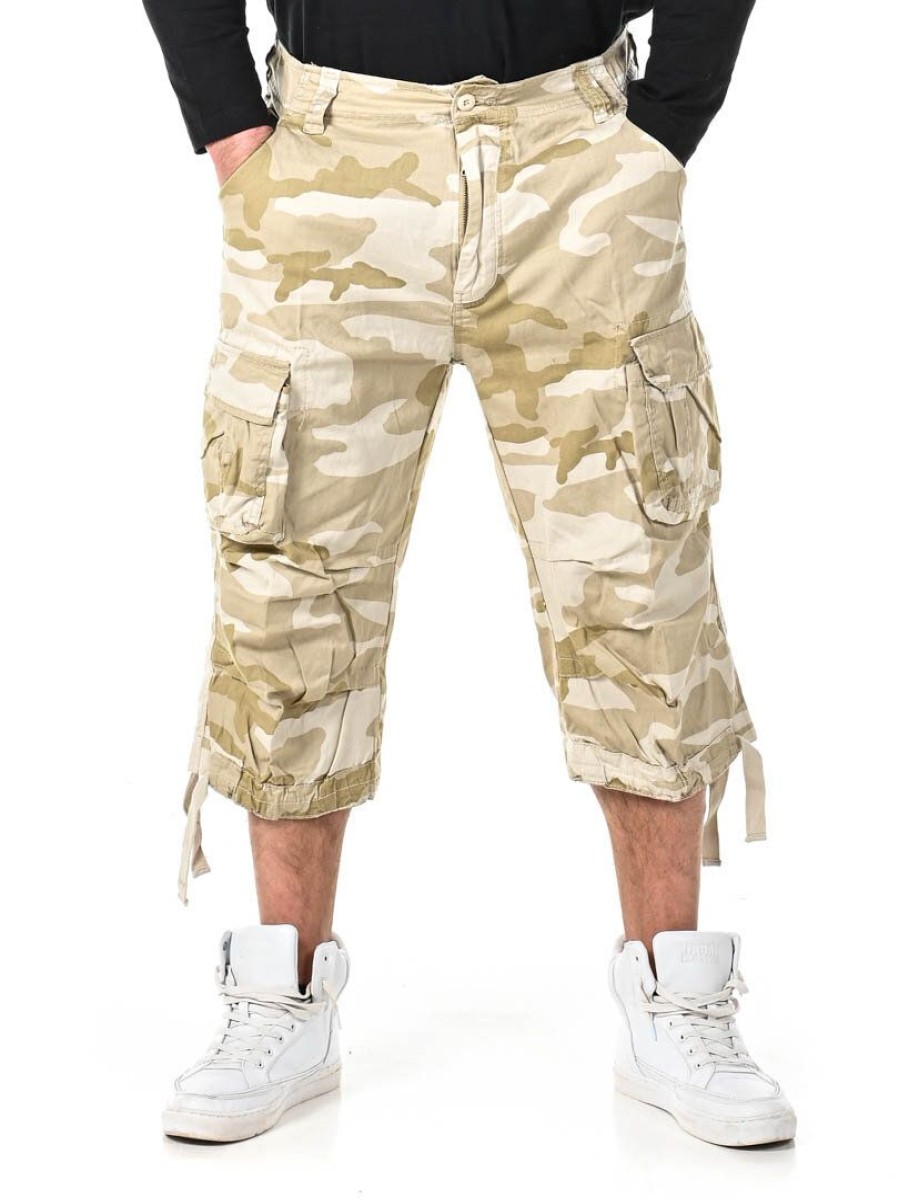 Best Brandit Urban Legend 3/4 Shortsit - Camo/Beige